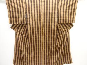 大正ロマン　格子織り出し着物